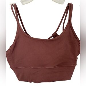 Dark Brown Sports Bra